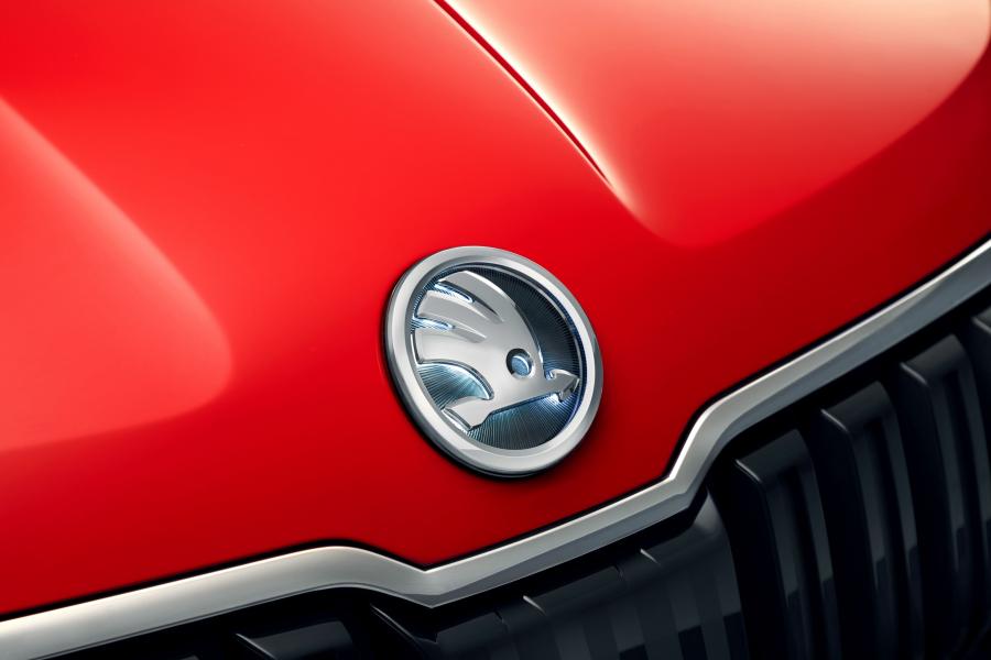 Логотип Skoda Sunroq Concept 2018 года  (фото 5 из 23)